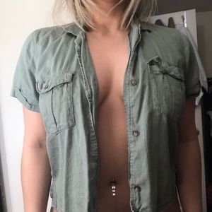 Green button up top